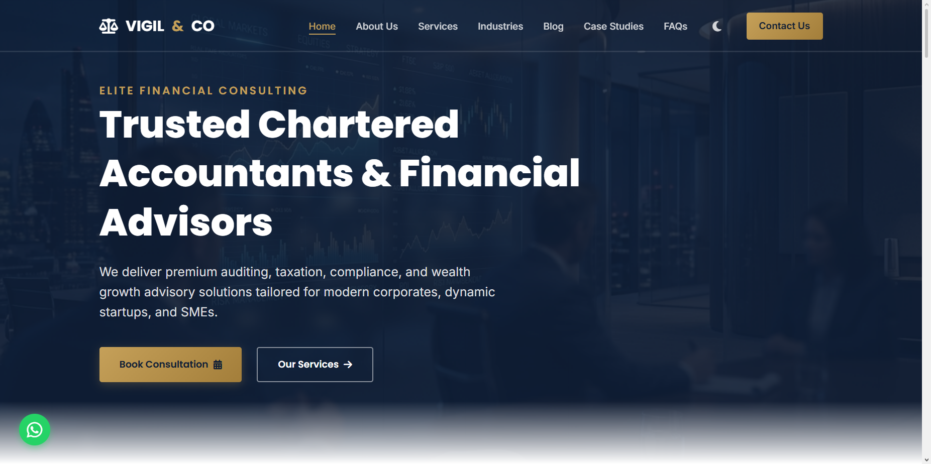 Custom Business & Services Platform for Chartered Accountant