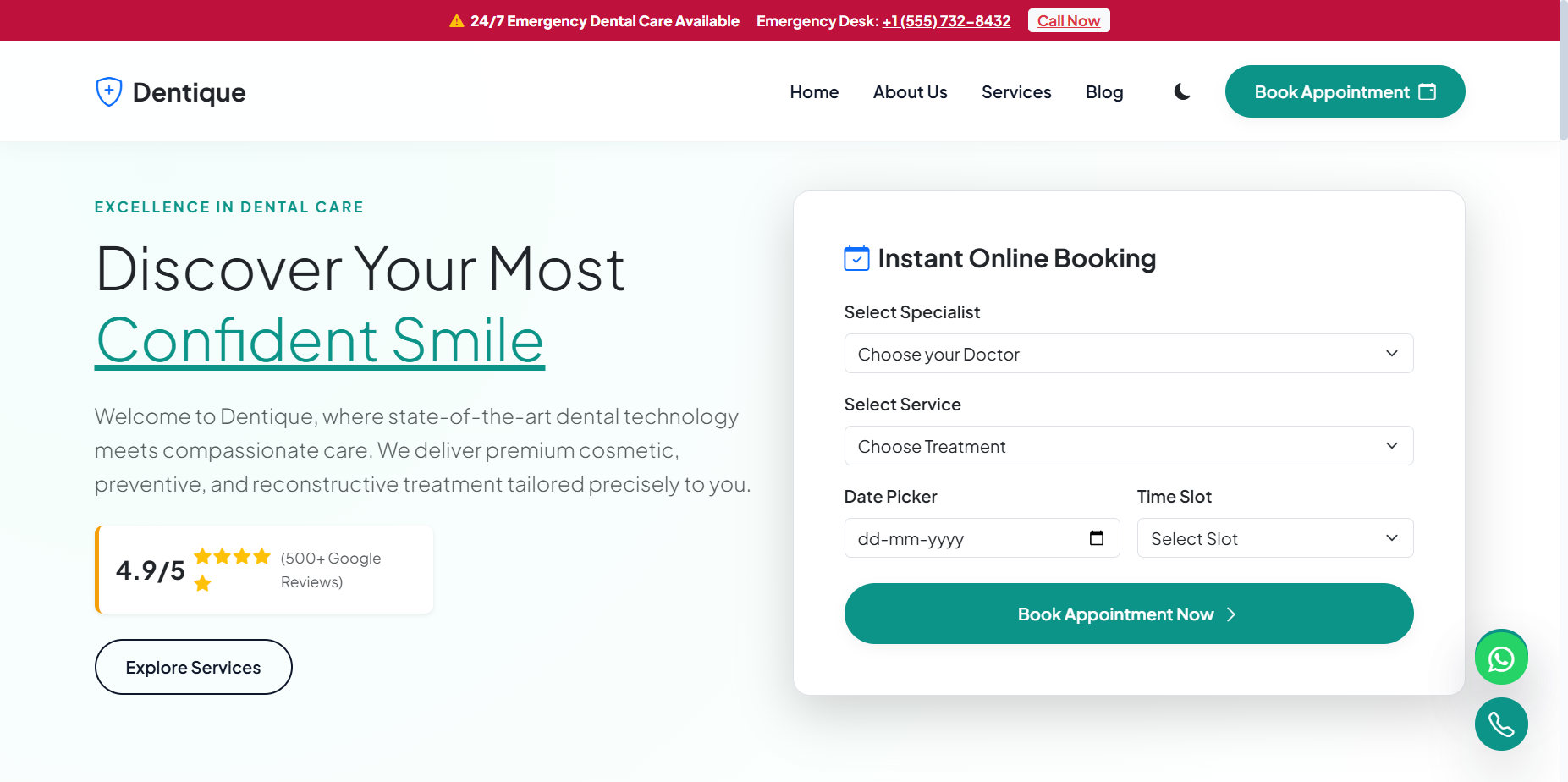 Custom Lifestyle & Leisure Platform for Dental Clinic