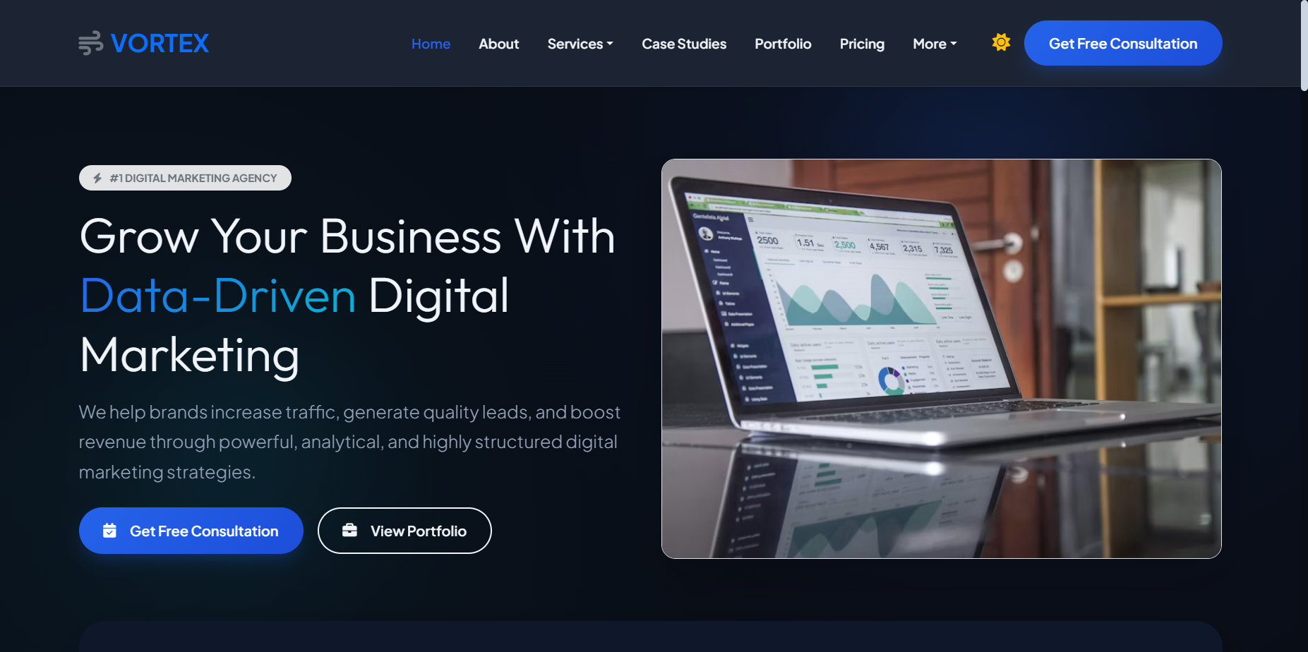 Custom Institutional & Creative Platform for Digital Marketing Agency
