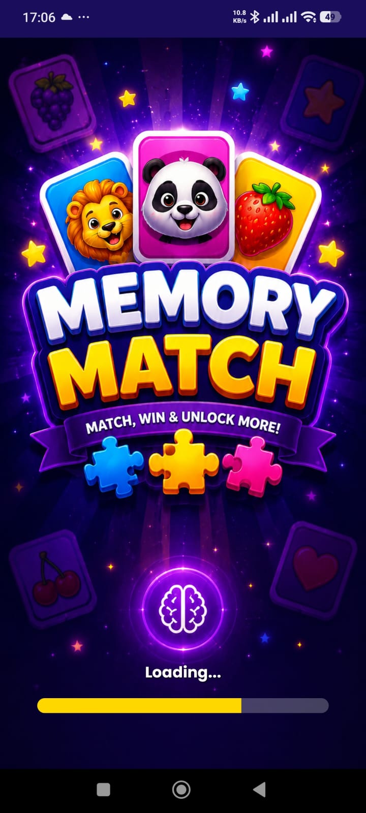 Level Select - Zivaan Solutions Memory Match Game