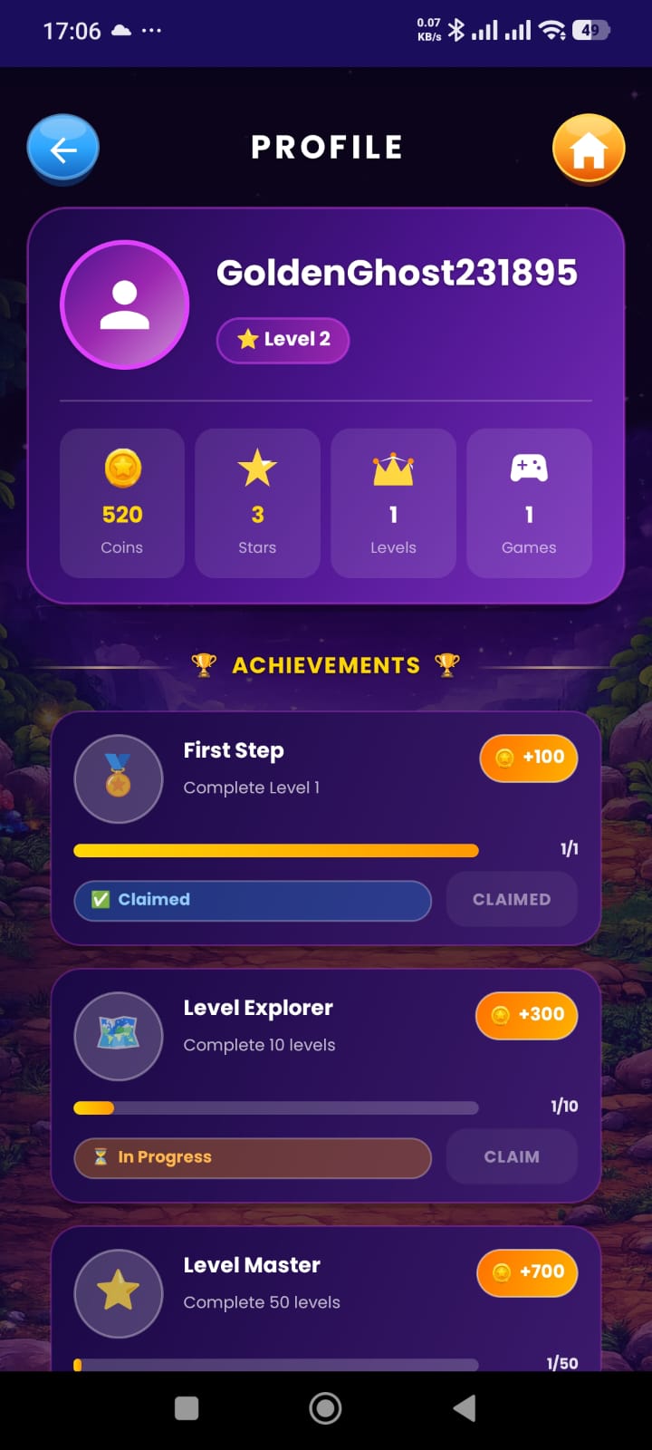 Settings - Zivaan Solutions Android App - Memory Match Game