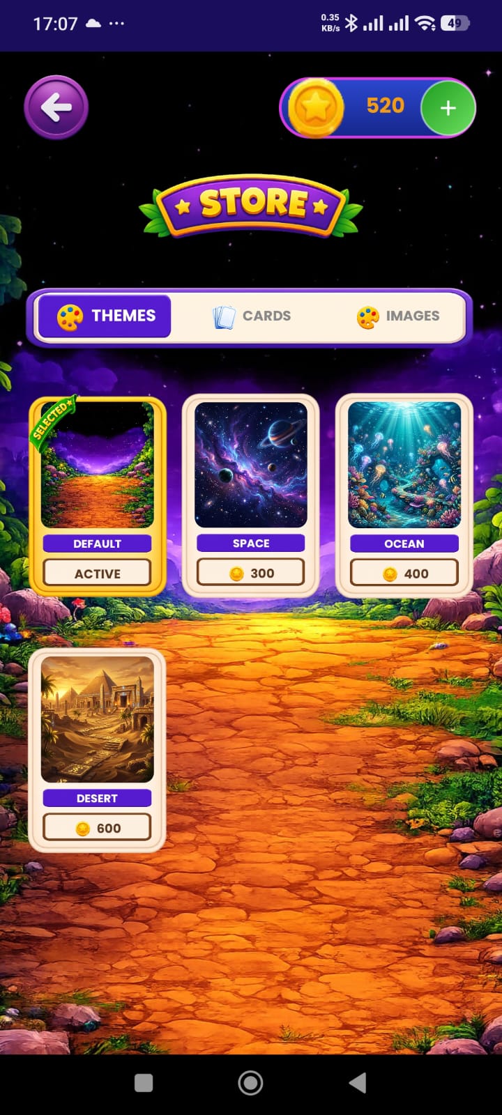 Level Select - Zivaan Solutions App Development Company - Memory Match Game