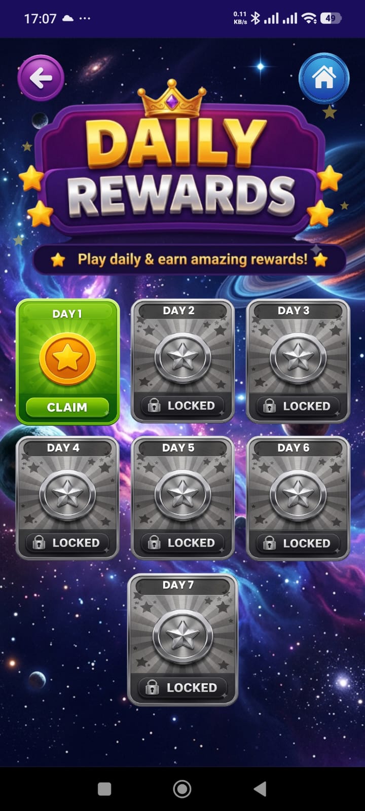 Daily Reward - Zivaan Solutions Android App Portfolio - Memory Match Game