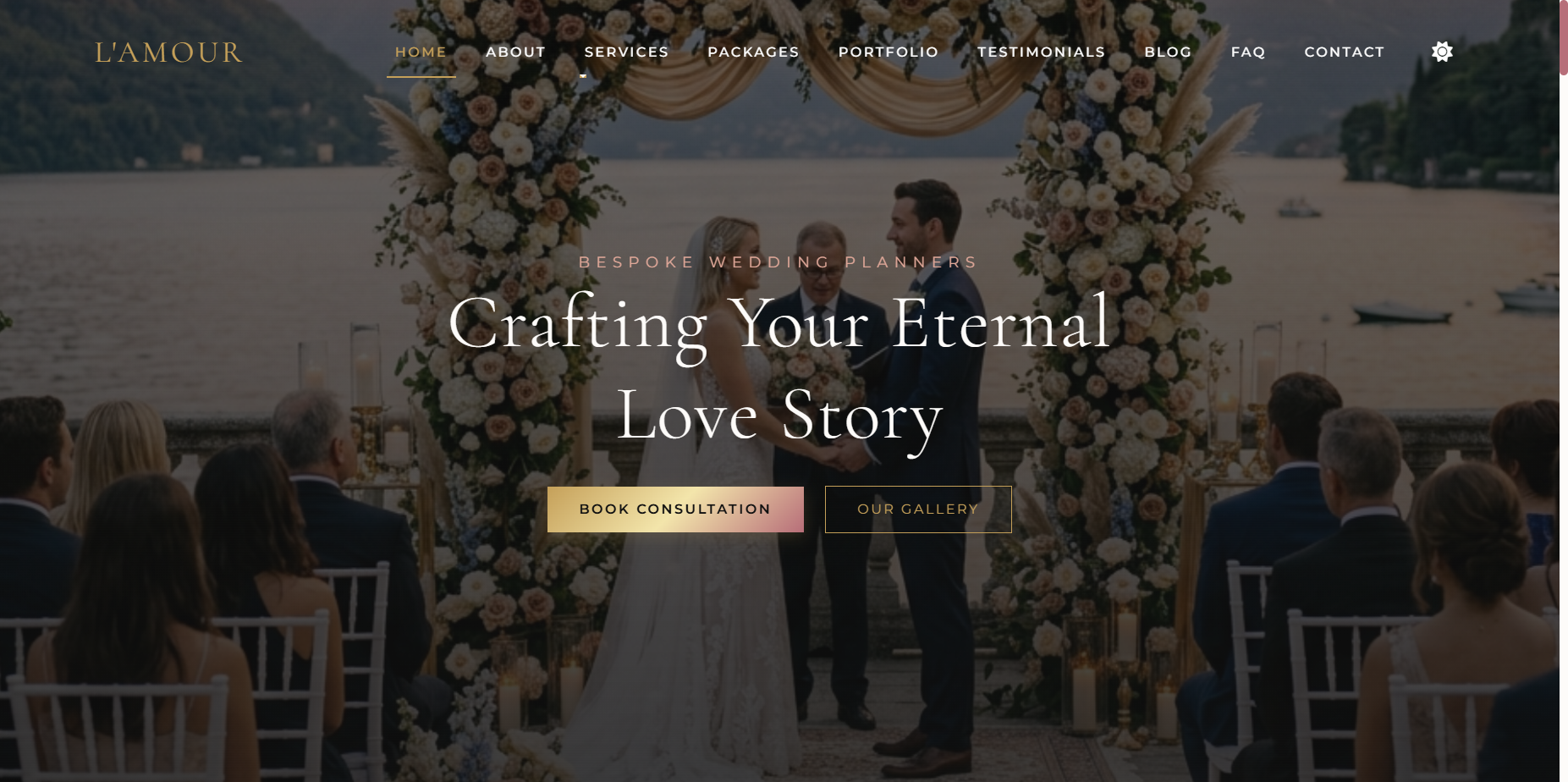 Custom Institutional & Creative Platform for Wedding & Events Planner